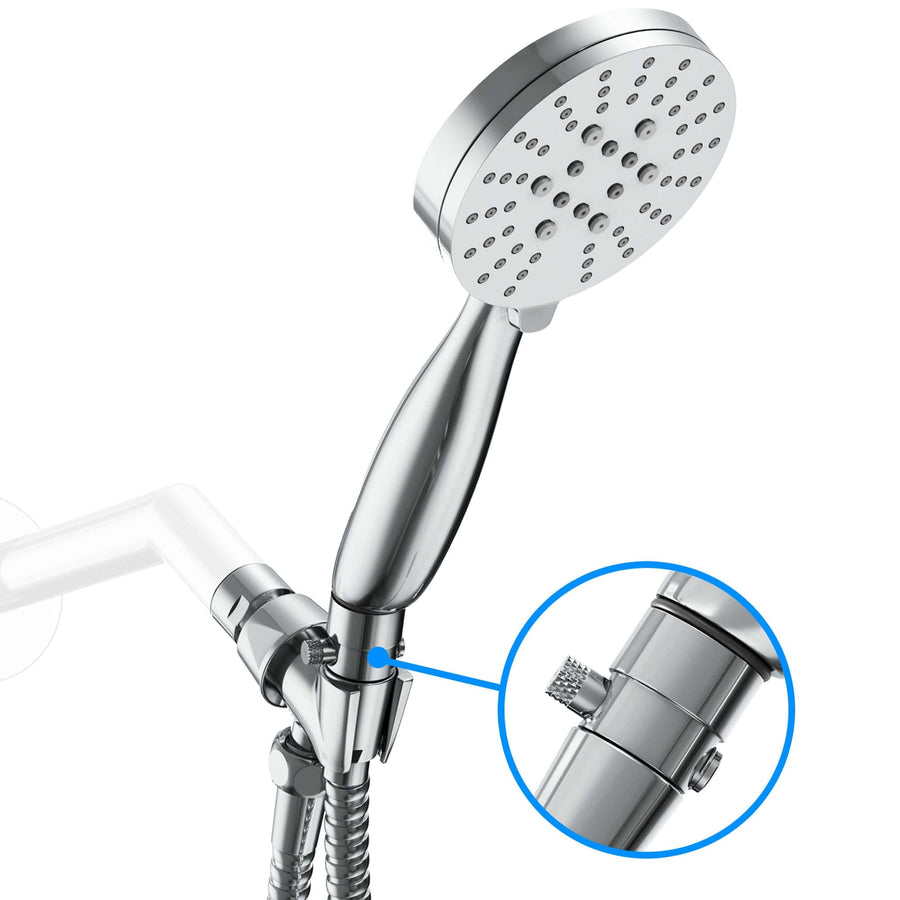 Main Image 3 Spray Settings for Pet Shower Head Handheld Shower Head Massage Wide and Mist Spray Polished Chrome - The Shower Head Store 2.5 / Chrome