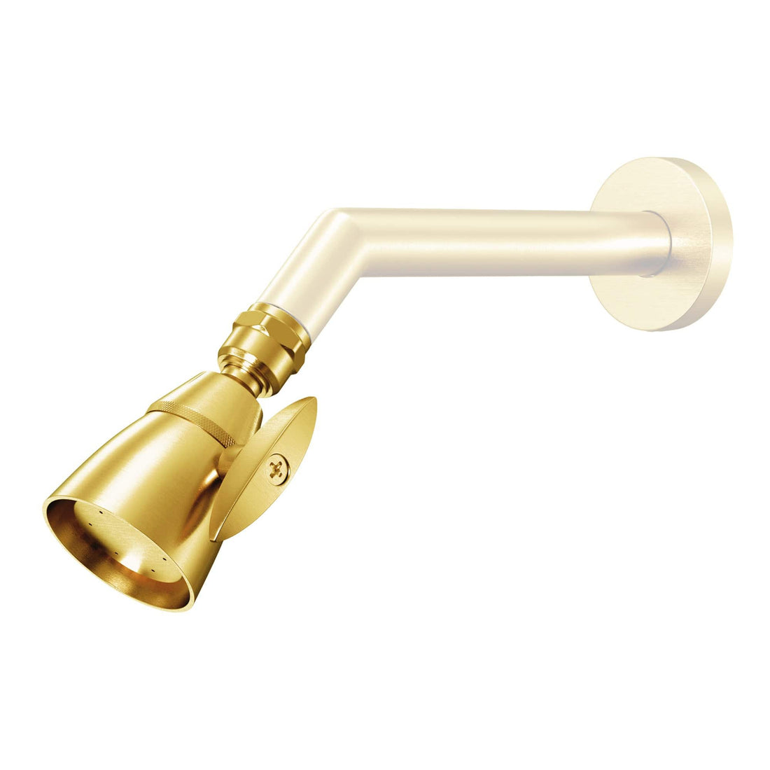 Main Image All Metal 2-Inch High Pressure Shower Head 2.5 GPM Brushed Gold / 2.5 - The Shower Head Store