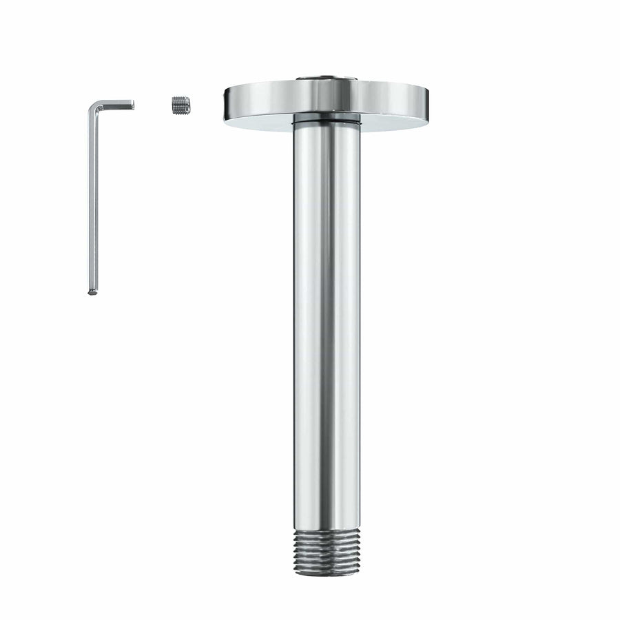 Main Image 6" Straight Shower Arm Chrome - The Shower Head Store