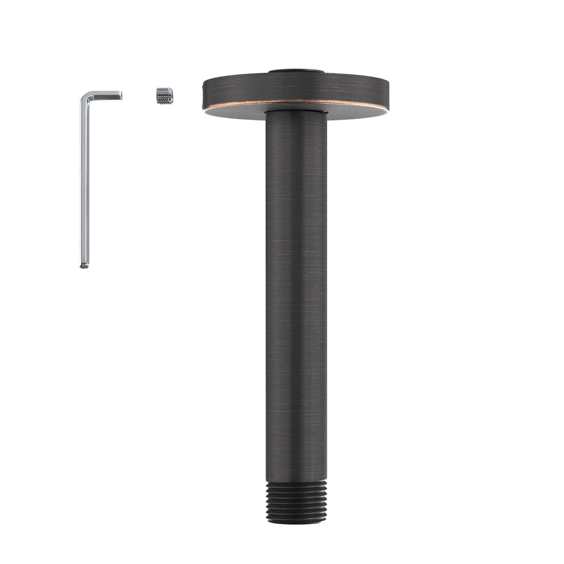 Main Image Straight Shower Arm Oil Rubbed Bronze / 6 Inch - The Shower Head Store 