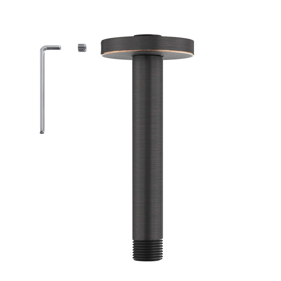 Main Image Straight Shower Arm Oil Rubbed Bronze / 6 Inch - The Shower Head Store 