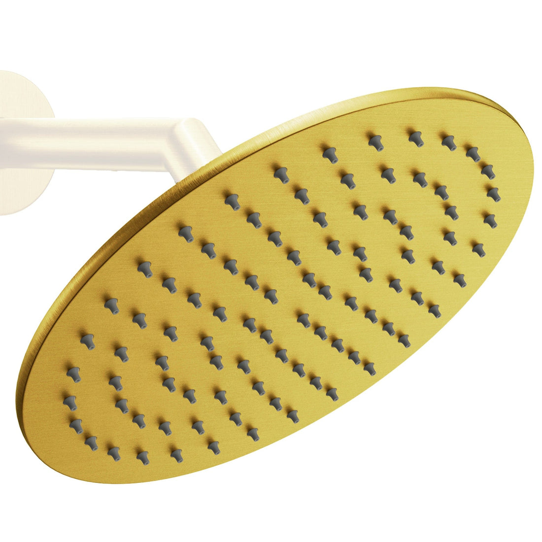 Main Image Metal 8 Inch Rain Shower Head Rainfall Showerhead Brushed Gold - The Shower Head Store