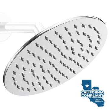 Main Image Metal 8 Inch Rain Shower Head Rainfall Showerhead Chrome - The Shower Head Store