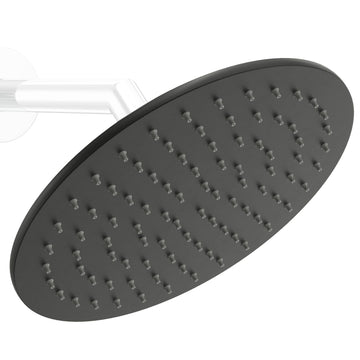Main Image Metal 8 Inch Rain Shower Head Rainfall Showerhead Matte Black - The Shower Head Store