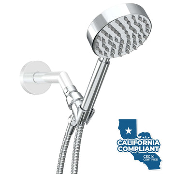 Polished Chrome / 1.75 All Metal Handheld Shower head Set