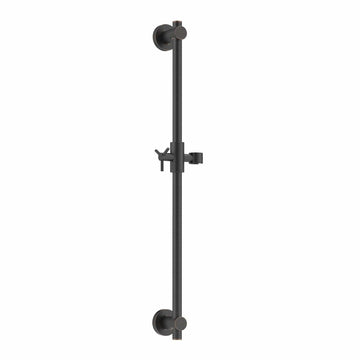 (Main Image) All Metal 27.5 Inch Shower Slide Bar for Hand Held Shower Heads, Oil Rubbed Bronze | Adjustable Height Showerhead with Hose Rail System | Easily Adjust Height & Angle of Handshower Holder Bracket Oil Rubbed Bronze - The Shower Head Store