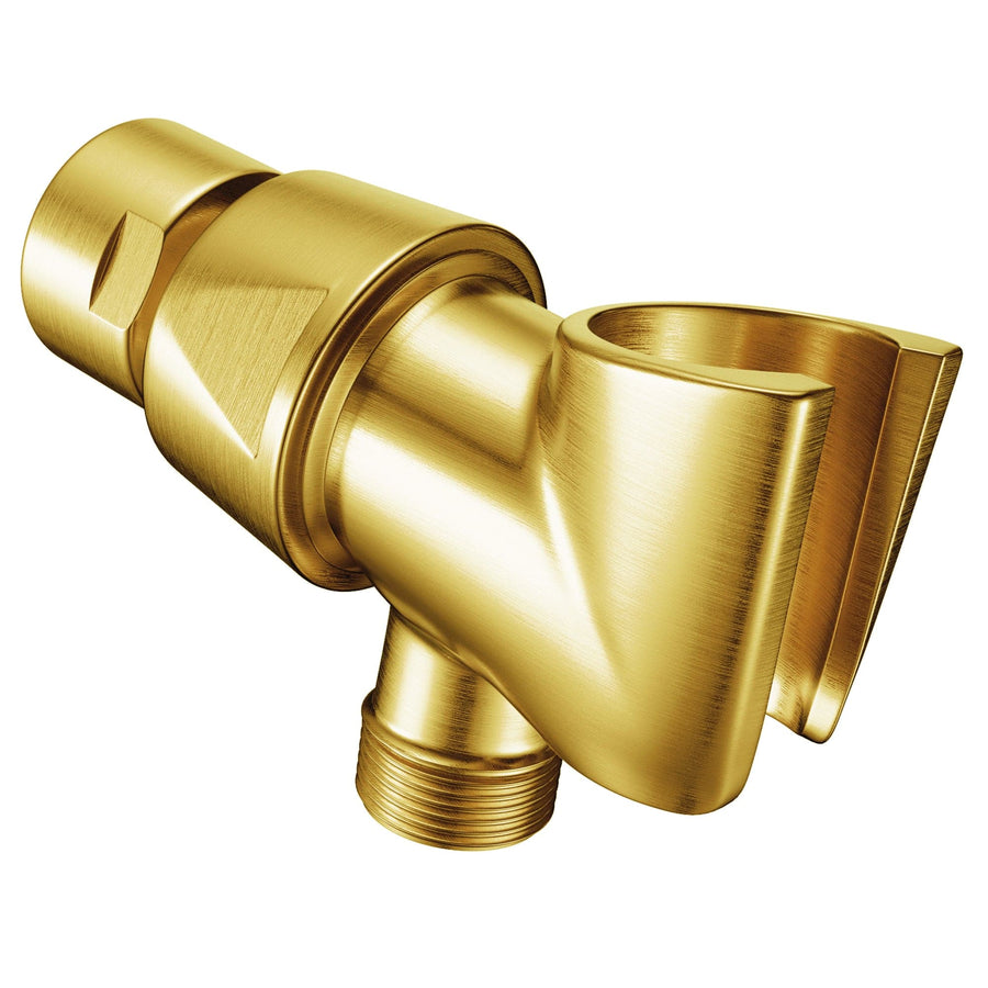 Main Image Handheld Shower Head Holder Brushed Gold - The Shower Head Store