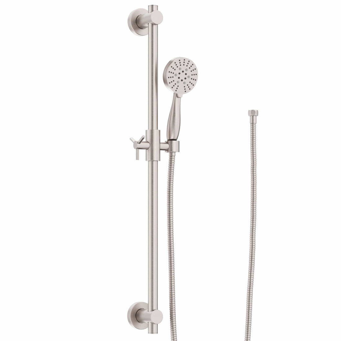 Main Image Slide Bar with 3-Spray Hand Held Shower Head & Hose Brushed Nickel  / 2.5 - The Shower Head Store