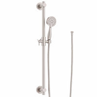 Main Image Slide Bar with 3-Spray Hand Held Shower Head & Hose Brushed Nickel  / 2.5 - The Shower Head Store