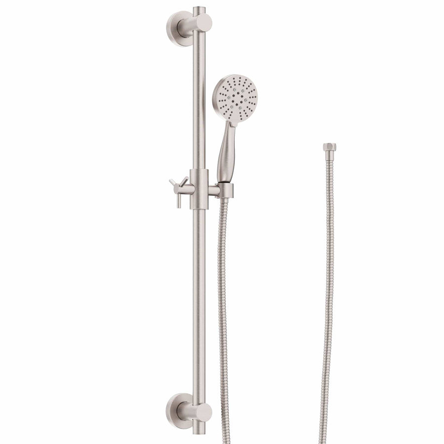 Main Image Slide Bar with 3-Spray Hand Held Shower Head & Hose Brushed Nickel  / 2.5 - The Shower Head Store