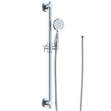 Main Image Slide Bar with 3-Spray Hand Held Shower Head & Hose Chrome / 2.5 - The Shower Head Store