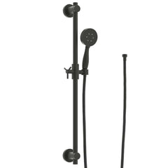Main Image Slide Bar with 3-Spray Hand Held Shower Head & Hose Matte Black / 2.5 GPM - The Shower Head Store