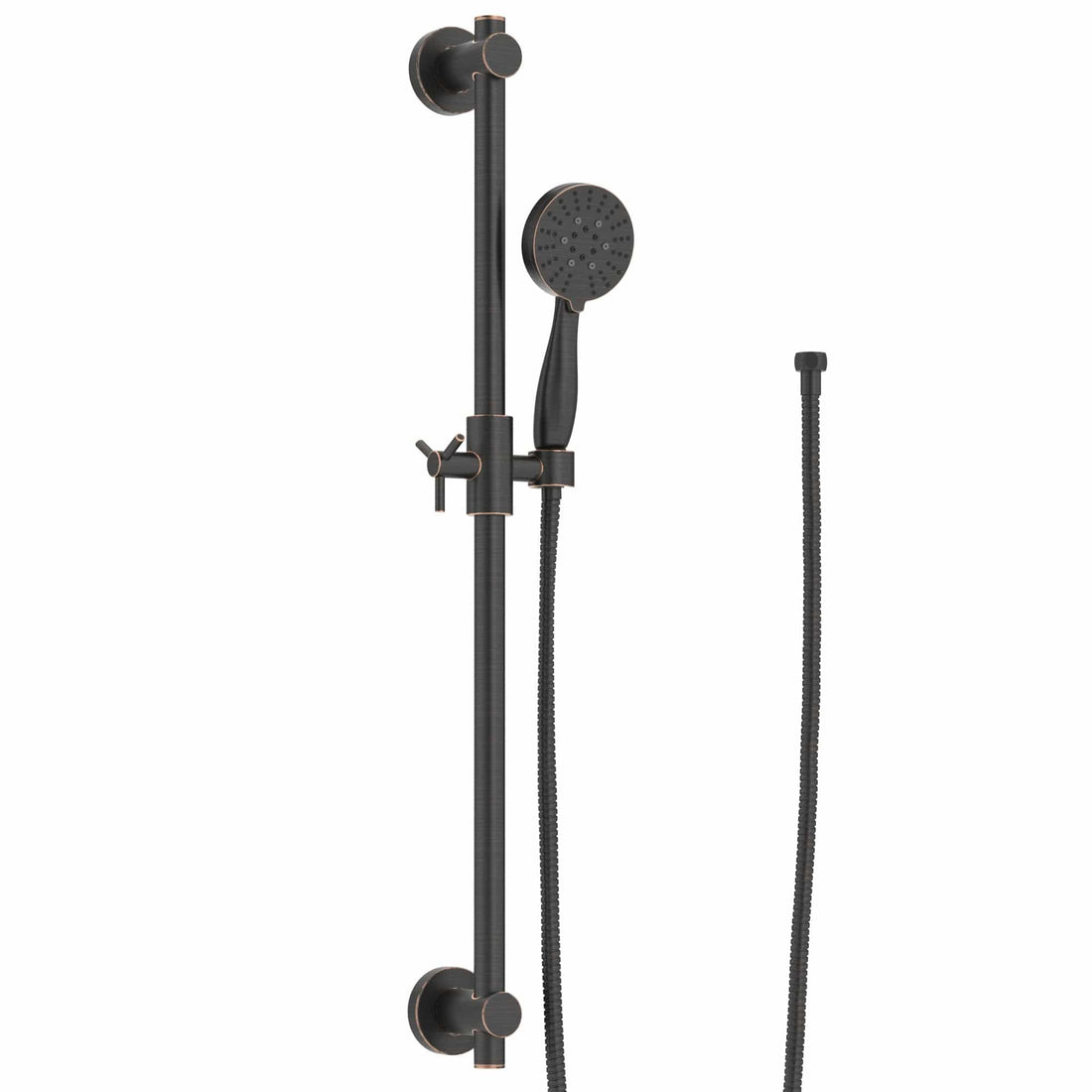 Main Image Slide Bar with 3-Spray Hand Held Shower Head & Hose Oil Rubbed Bronze  / 2.5 - The Shower Head Store