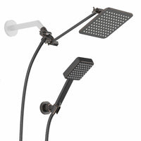 Main Image Square Dual Shower Head Set Oil Rubbed Bronze  / 2.5 - The Shower Head Store