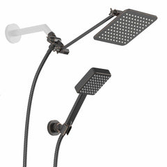 Main Image Square Dual Shower Head Set Oil Rubbed Bronze / 2.5 - The Shower Head Store
