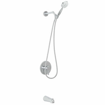 Main Image Tub Spout with Valve and Trim 3-Spray Handheld and Shower Arm Chrome / 2.5 - The Shower Head Store
