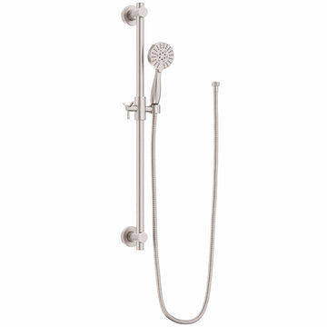 Main Image Slide Bar with 3-Spray Hand Held Shower Head & Hose Brushed Nickel  / 2.5 - The Shower Head Store