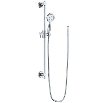 Main Image Slide Bar with 3-Spray Hand Held Shower Head & Hose Chrome / 2.5 - The Shower Head Store