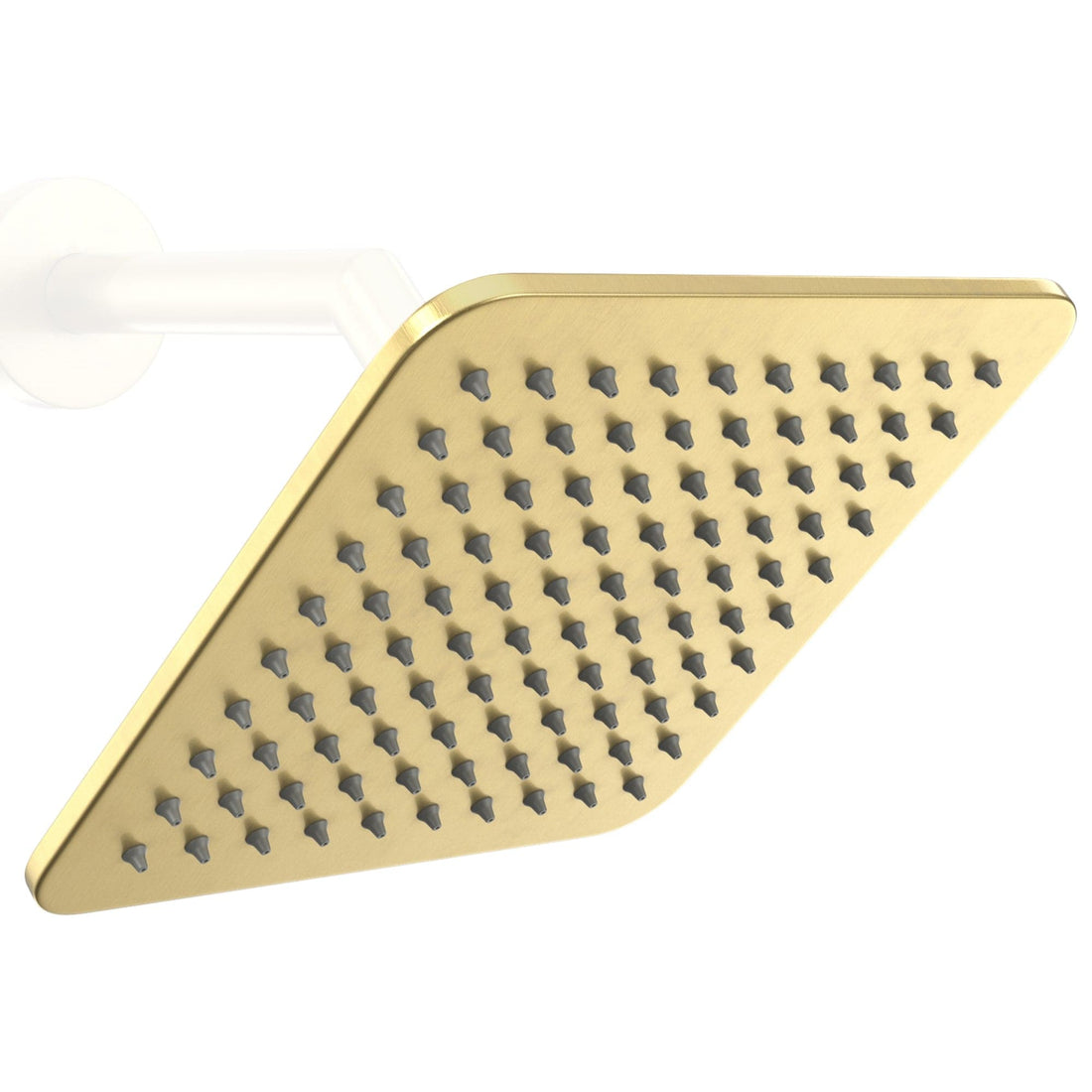 Main Image Square Rain Shower Head Brushed Gold  / 2.5 - The Shower Head Store