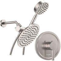 Main Image Complete Shower System with Valve and Trim Brushed Nickel / 2.5 - The Shower Head Store