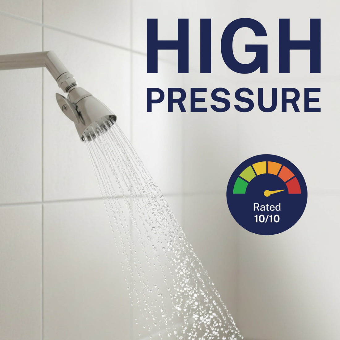 High Pressure All Metal 2-Inch High Pressure Shower Head Set - Complete Shower System with Valve and Trim Brushed Nickel / 2.5 GPM Brushed Nickel / 1.75 GPM - The Shower Head Store