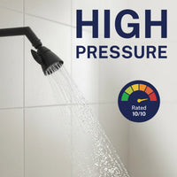 High Pressure All Metal 2-Inch Shower Head Set - Complete Shower System with Valve and Trim Matte Black / 2.5 GPM Matte Black / 1.75 GPM - The Shower Head Store