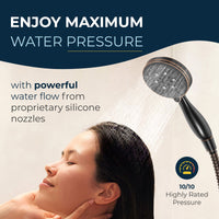 Maximum Water Pressure All Metal 3-Spray Handheld Shower Head, Handshower Only Oil Rubbed Bronze  / 2.5 - The Shower Head Store