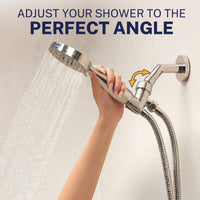 Spray Angle 3-Spray Handheld Shower Head Set Chrome / 2.5 GPM Chrome / 1.75 GPM - The Shower Head Store