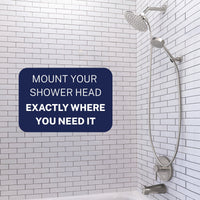 Lifestyle Wall Mount Holder Brushed Nickel  - The Shower Head Store