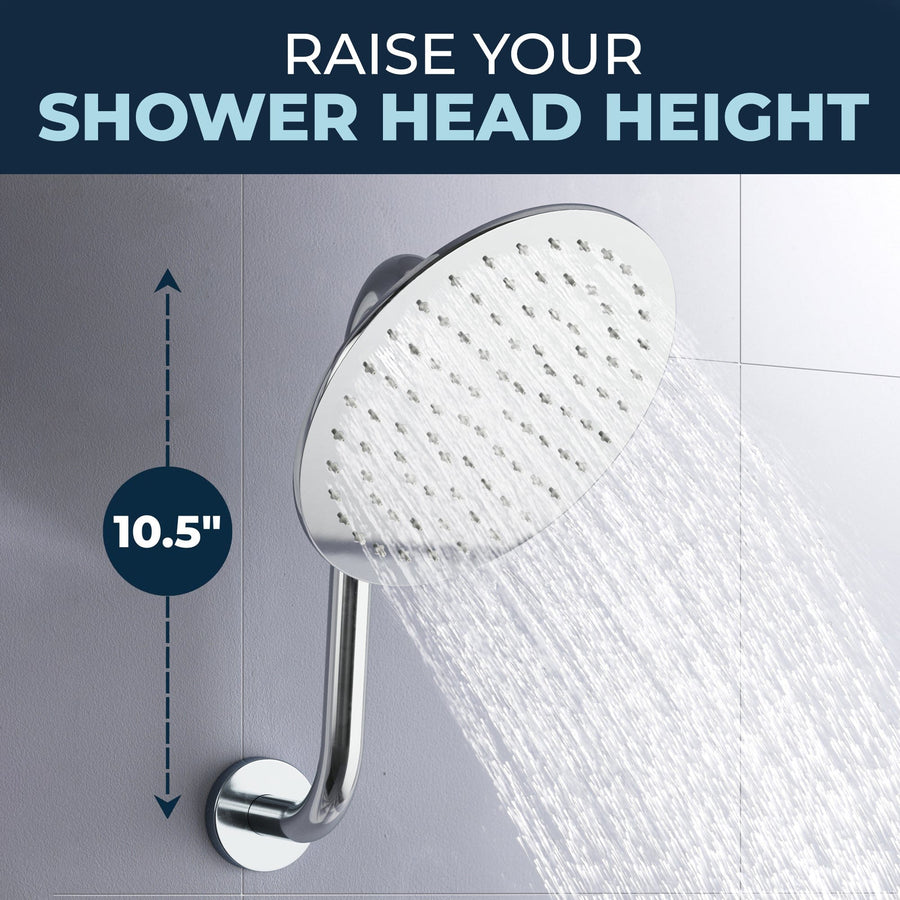 Raise_Your_Shower_Head_S-style_Shower_Arm_Chrome - The Shower Head Store