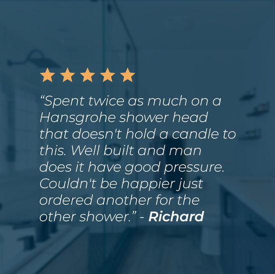 All Metal Handheld Shower Head Set High Pressure 1Spray 2.5 GPM