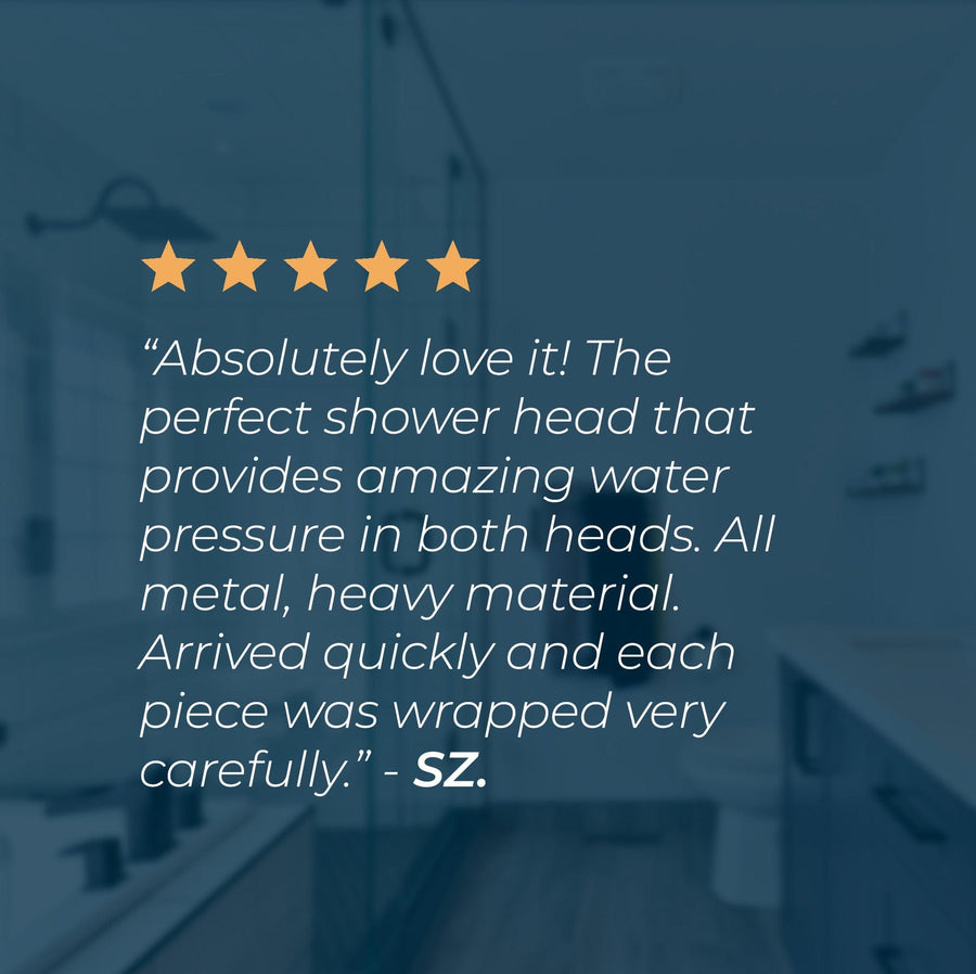 Customer Review 3-Spray Dual with Adjustable Arm Oil Rubbed Bronze / 2.5 - The Shower Head Store