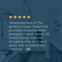 Customer Review 3-Spray Dual with Adjustable Arm Matte Black / 2.5 - The Shower Head Store