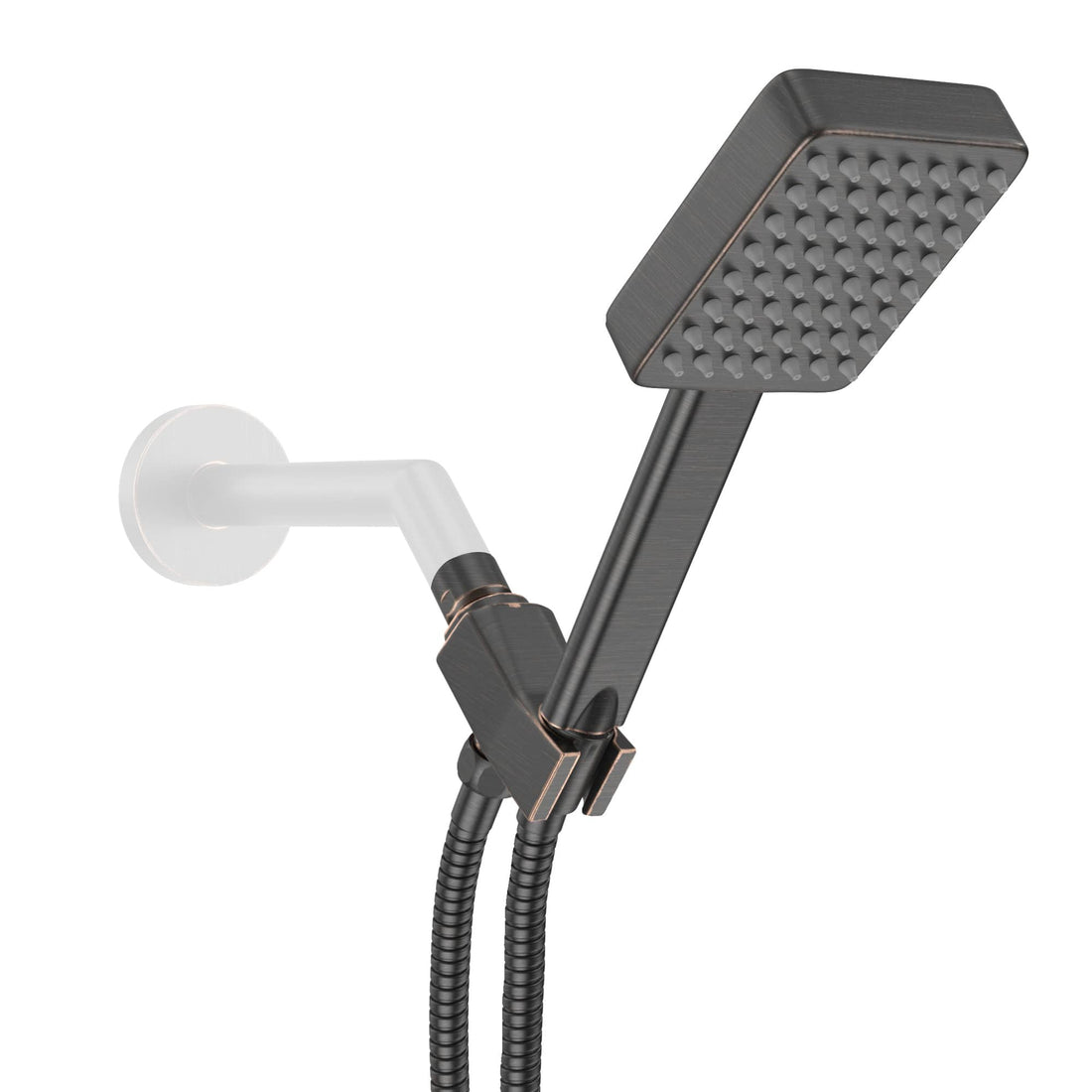 Main Image Handheld Square Shower Head Set Oil Rubbed Bronze / 2.5 - The Shower Head