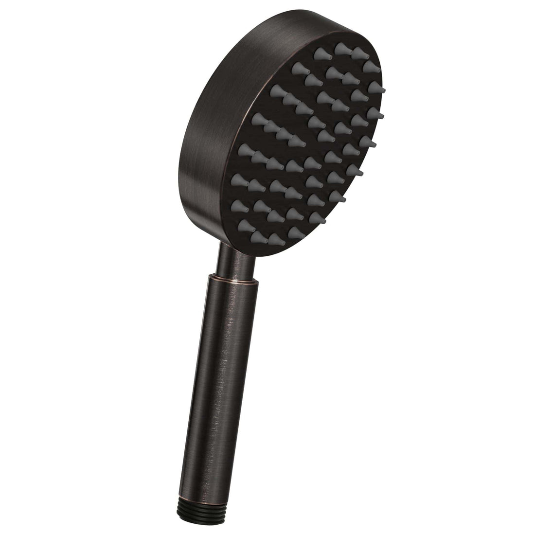(Side Oil Rubbed Bronze) All Metal Hand Held Shower Head, 4 Inch Spray Wand, No Flow Restrictor | Made from 304 Stainless Steel with Silicone Nozzles | Works With All Hoses, Slide Bars & Wall Mount Holders - The Shower Head Store