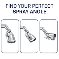 Spray Angle HammerHead Showers 2-Inch Shower Head Chrome / 2.5 GPM Chrome / 1.75 GPM - The Shower Head Store