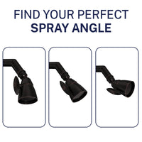 Spray Angle HammerHead Showers 2-Inch Shower Head Oil Rubbed Bronze / 2.5 GPM Oil Rubbed Bronze / 1.75 GPM - The Shower Head Store