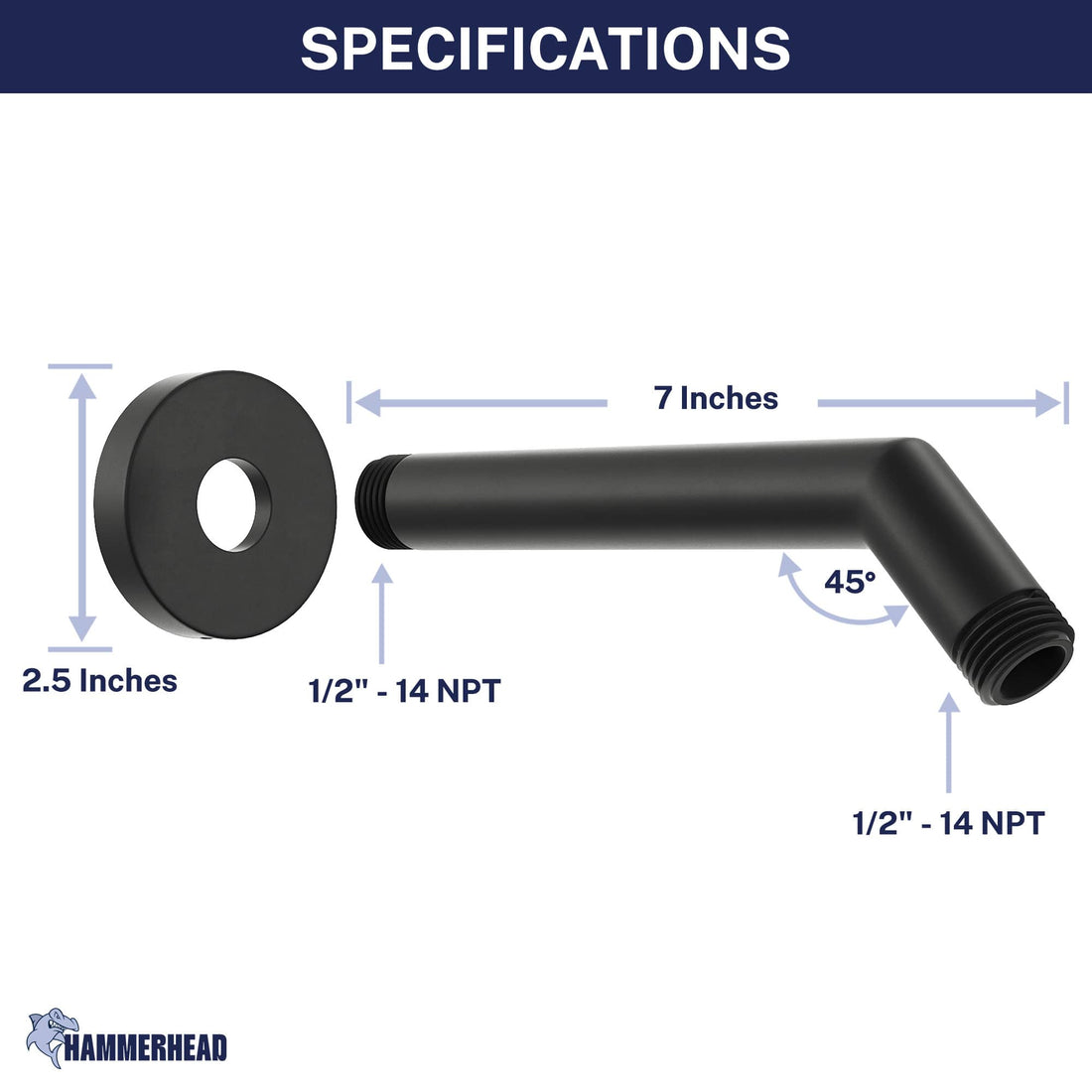 Shower Arm 1-Handle Shower Valve System with 3-Spray Handheld Shower Head Matte Black / 2.5 GPM Matte Black / 1.75 GPM - The Shower Head Store