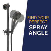 Spray Angle ALL Metal Shower Slide Bar with Hand Held Shower Head & Hose Oil Rubbed Bronze / 2.5 GPM Oil Rubbed Bronze / 1.75 GPM - The Shower Head Store