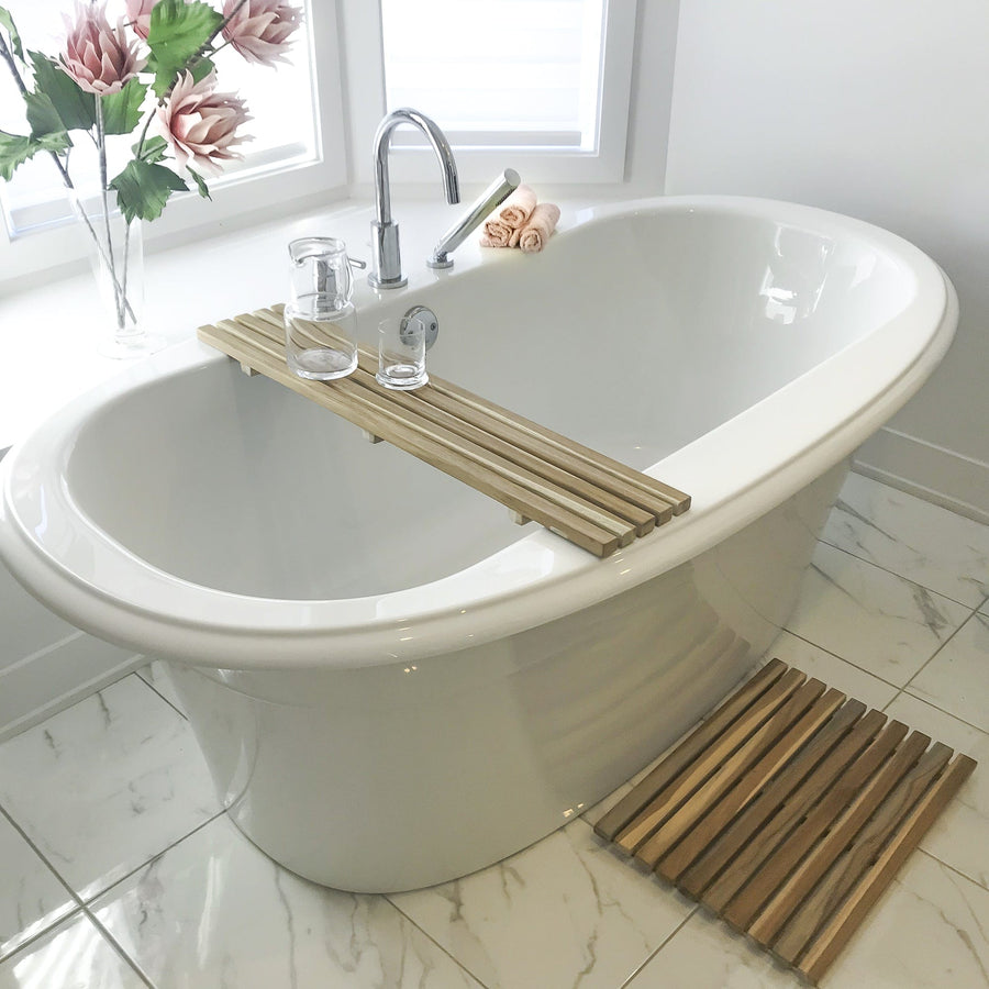 Lifestyle 2 Teak Bath Mat / 20" - The Shower Head Store