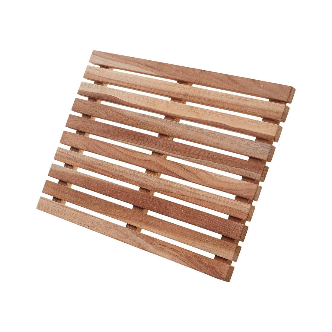 Side View Teak Bath Mat / 20" - The Shower Head Store