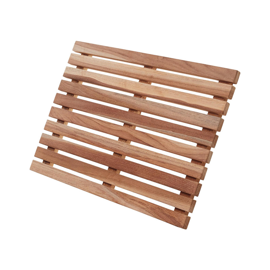 Side View Teak Bath Mat / 20" - The Shower Head Store