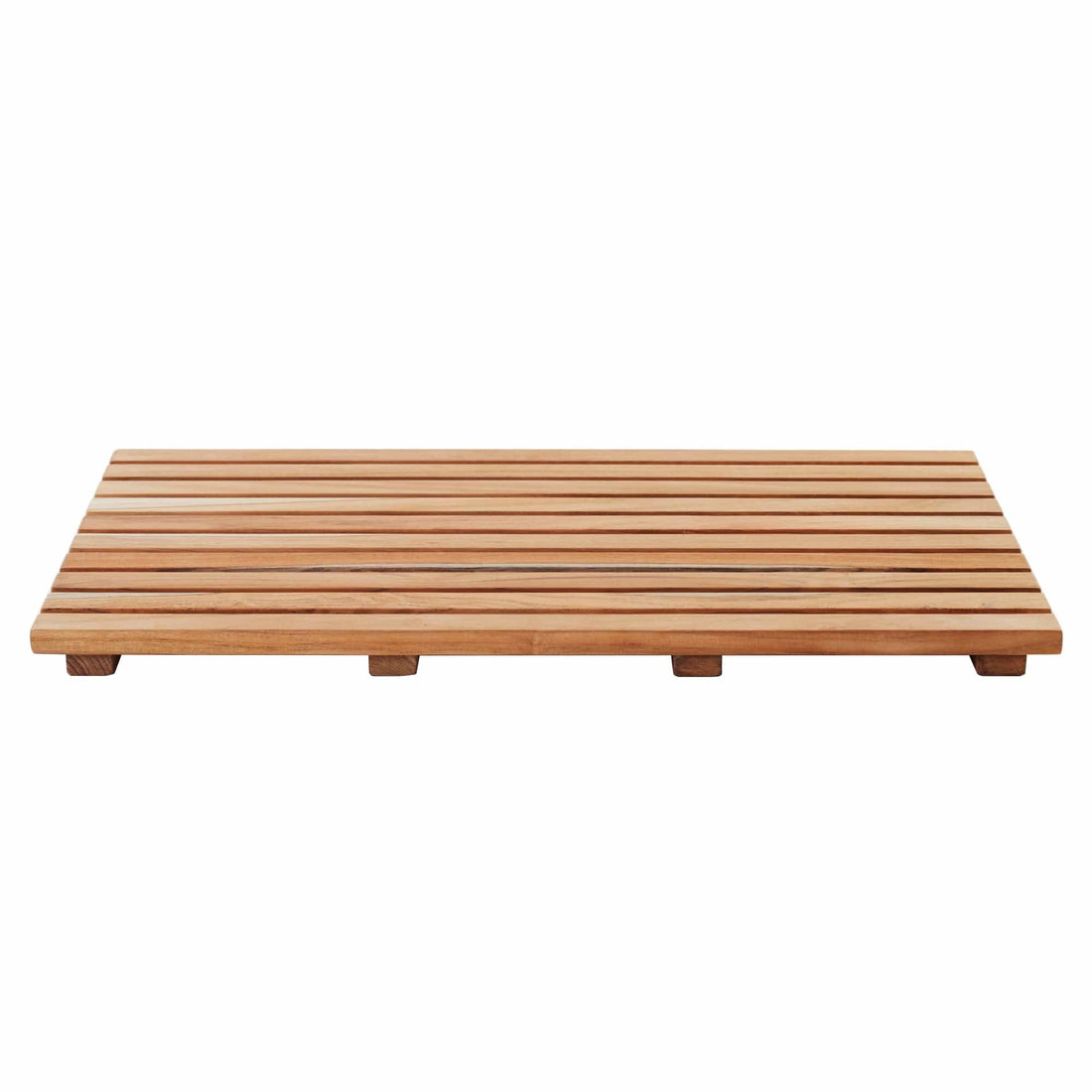 Top View Teak Bath Mat / 24" - The Shower Head Store
