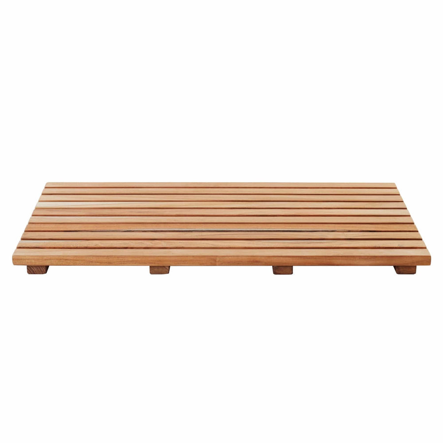 Top View Teak Bath Mat / 24" - The Shower Head Store