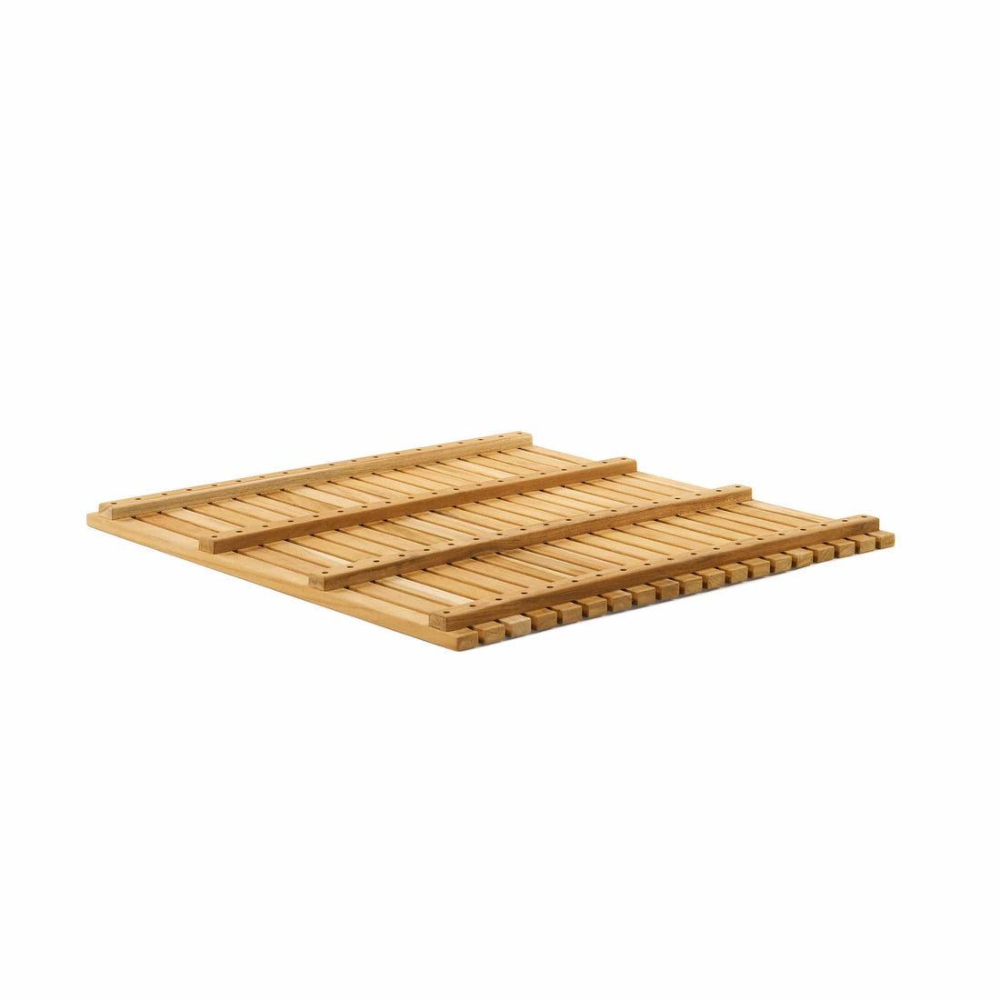 Back View Teak Bath Mat / 26" - The Shower Head Store