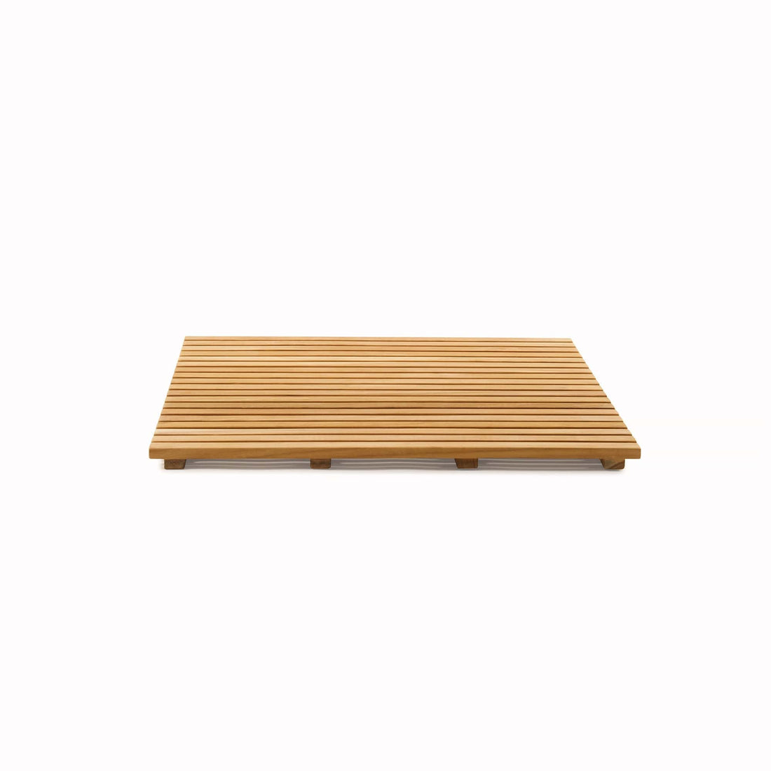 Top View Teak Bath Mat / 26" - The Shower Head Store