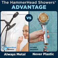 The HammerHead Showers Advantage Always Metal Never Plastic Oil Rubbed Bronze - The Shower Head Store