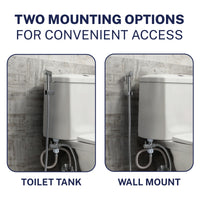 Mounting Options Adjustable Pressure Bidet Adjustable - The Shower Head Store