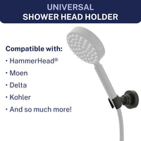 Compatibility Wall Mount Holder Matte Black  - The Shower Head Store