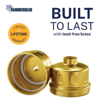 Built to Last Shower Head Filter Brushed Gold - The Shower Head Store